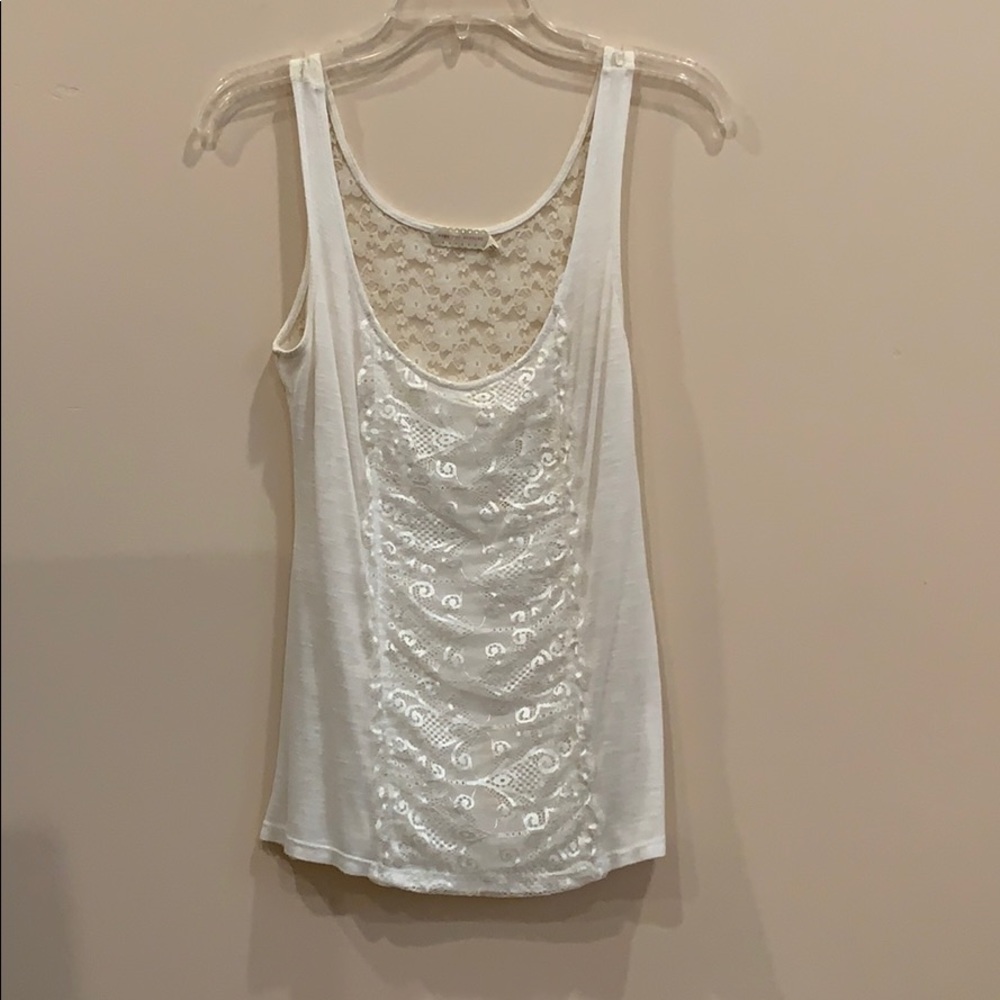 Off white lace top